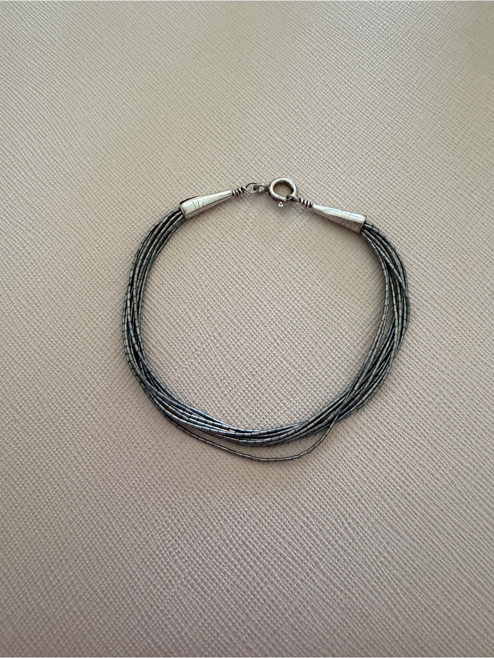 Vintage Southwest Native American Liquid Silver Waterfall Bracelet